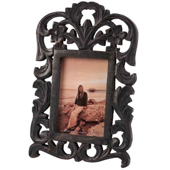 Primitives by Kathy Black Filigree Photo Frame