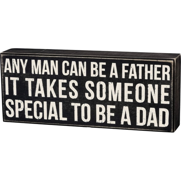 Primitives by Kathy Classic Box Sign, 10 x 4-inches, Any Man Can