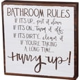 thumbnail image 1 of Primitives by Kathy Box Sign Bathroom Rules, 1 of 1