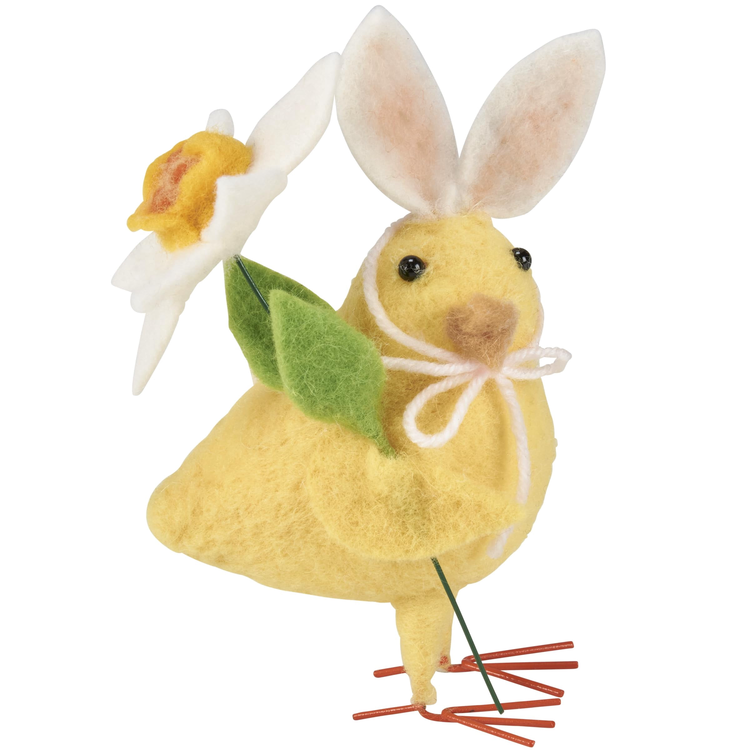 Hatched Bunny Spring Critter – Felt Bunny In Eggshell With Flowers | Hanging Easter Decor