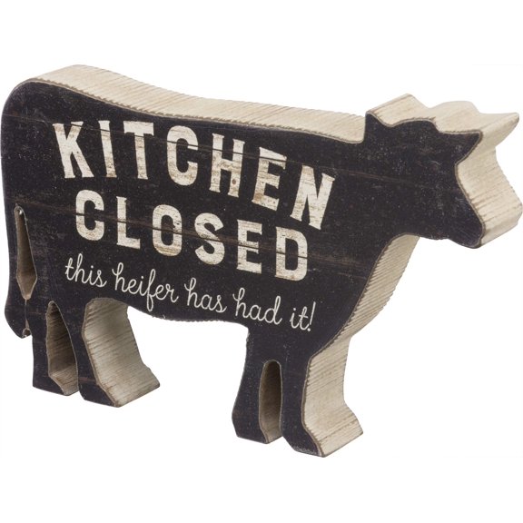 Primitives by Kathy Chunky Sitter Kitchen Closed Heifer Has Had It