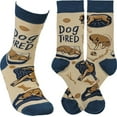 thumbnail image 1 of Primitives by Kathy Cotton Nylon Spandex Novelty Socks - Dog Tired, 1 of 3