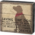 thumbnail image 1 of Primitives by Kathy Distressed Box Sign, 6.5"L x 6"W, One Dog, 1 of 3