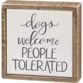 thumbnail image 1 of Primitives by Kath Box Sign, Mini, Dogs Welcome, 1 of 1