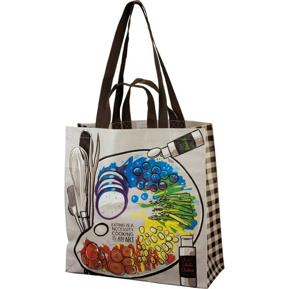 Primitives by Kathy Eating Is Necessity Cooking Is Art Market Tote Bag