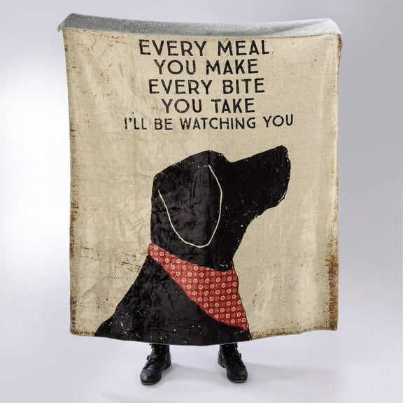 Primitives by Kathy Every Bite I'll Be Watching You Dog Throw Blanket | 50" x 60"