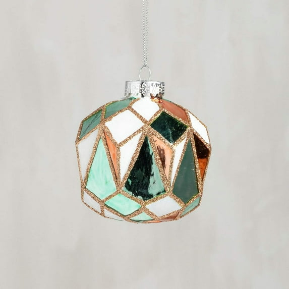 Primitives by Kathy Faceted Crystal Gem Glass Holiday Ornament in Multicolor