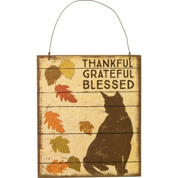 Primitives by Kathy Hanging Decor - Blessed Cat