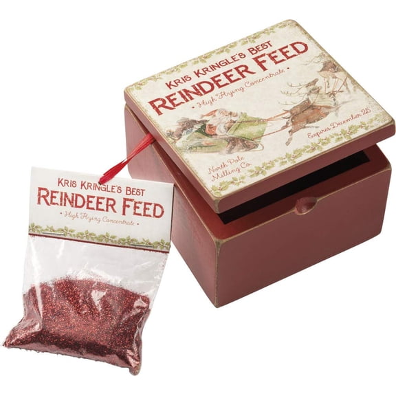 Primitives by Kathy Hinged Box Reindeer Feed