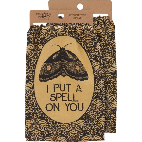 Primitives by Kathy I Put A Spell On You Kitchen Towel | 28" x 28"