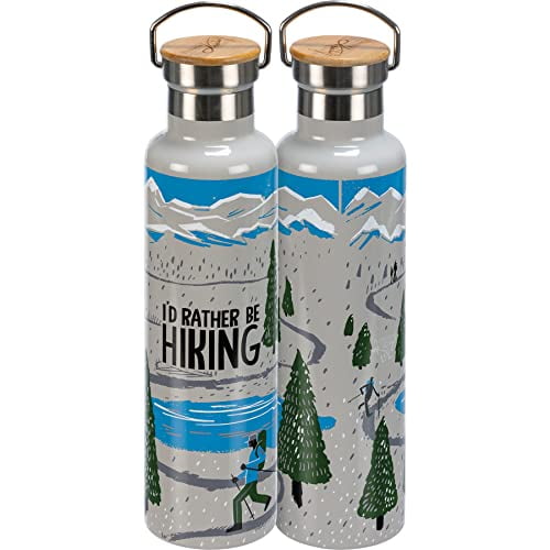 Primitives by Kathy I'd Rather Be Hiking Insulated Bottle