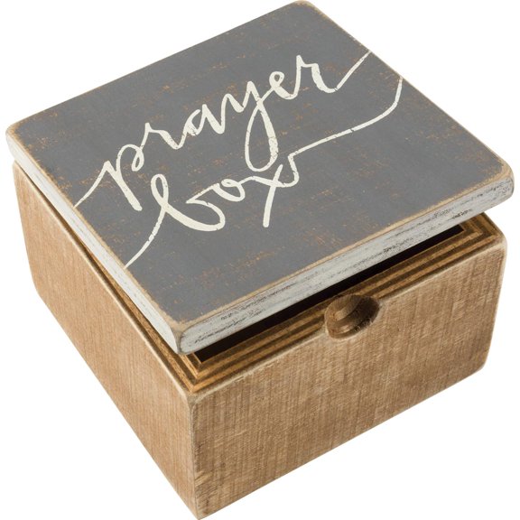 Primitives by Kathy Inspirational Hinged Box, Prayer