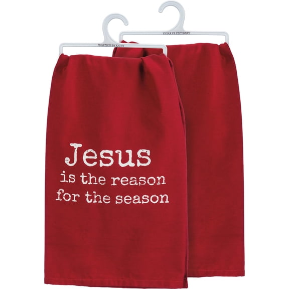 Primitives by Kathy Kitchen Towel - Jesus is the reason for the season