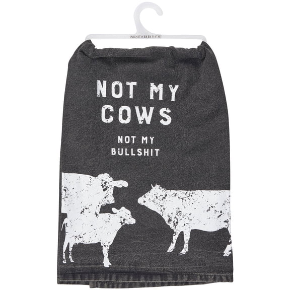 Primitives by Kathy Not My Cows Kitchen Towel