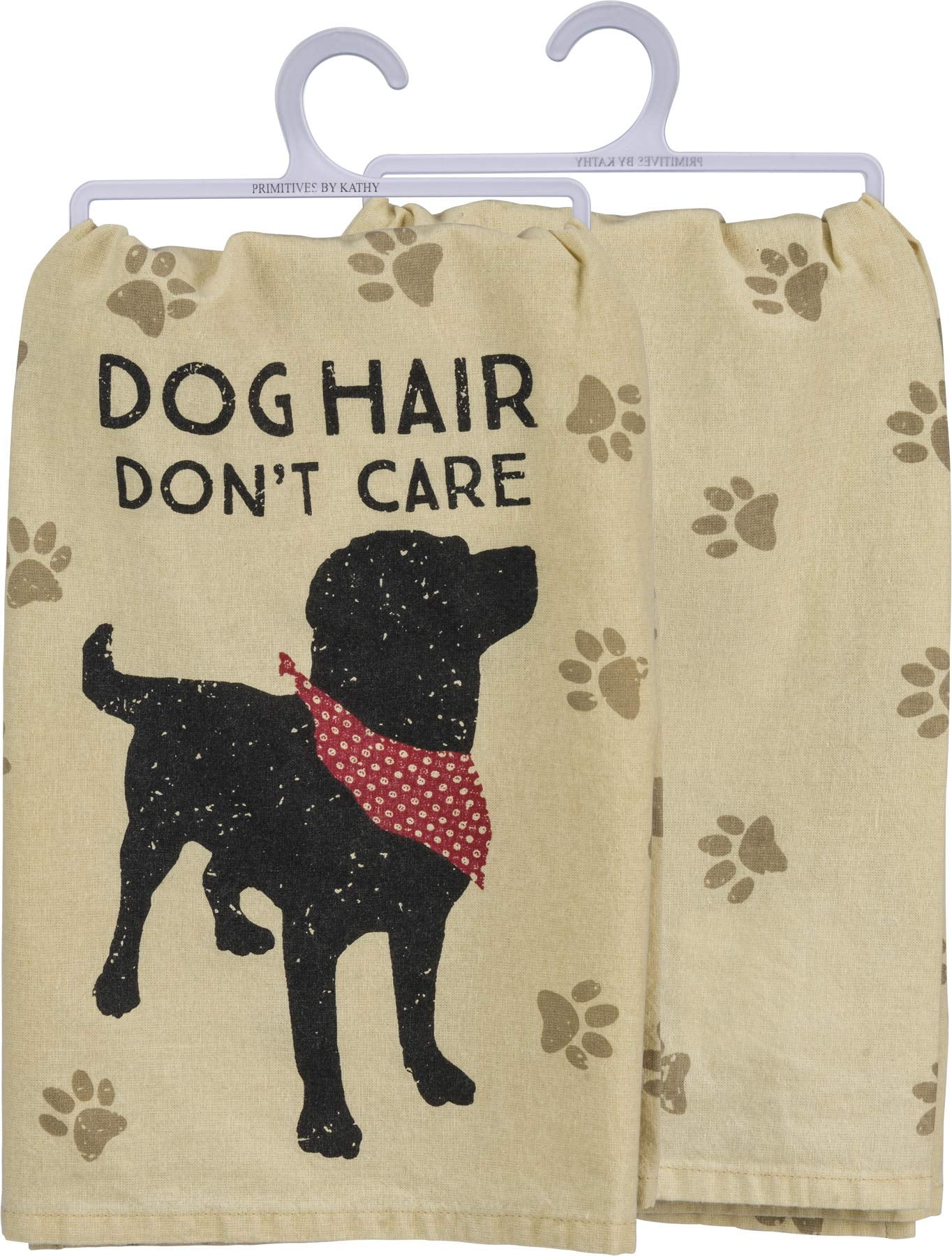 Primitives by Kathy Pet Love Cotton Dish Towel (Dog Hair)