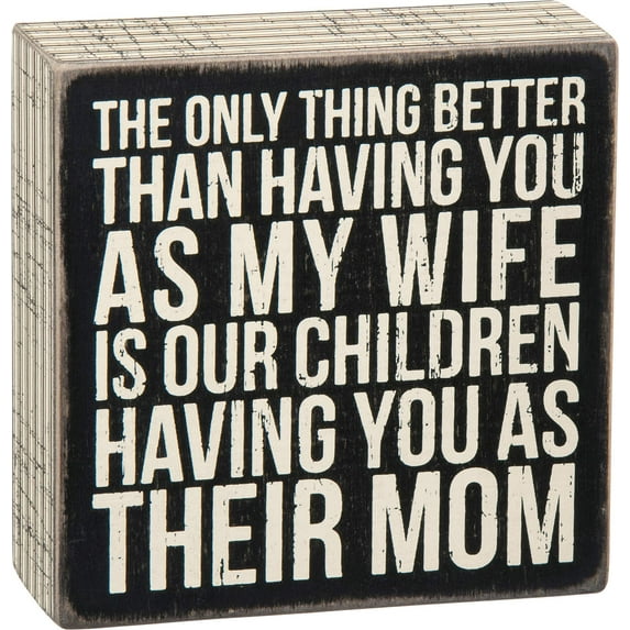 Primitives by Kathy Pinstripe Trimmed Box Sign, 5" Square