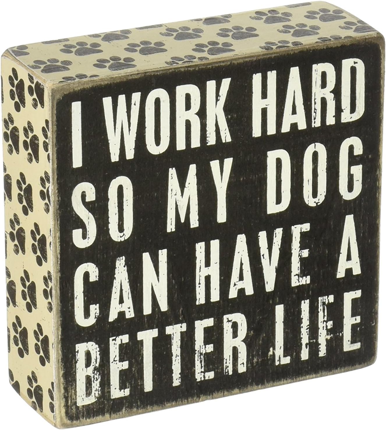 Gift Item Primitives By Kathy 6 x 2.5 Wood Wooden Box Sign all You Need Is Love.And A Dachshund by