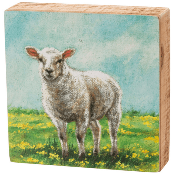 Primitives by Kathy Sheep Box Sign