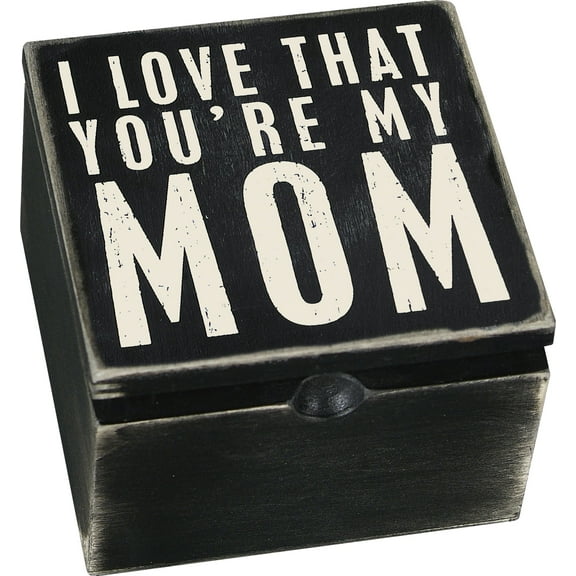 Primitives by Kathy Sign Box, My Mom, 4 by 4-Inch