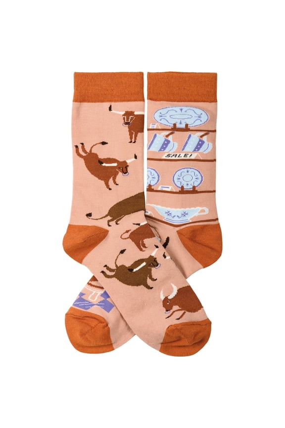 Socks - Bull & China Shop, Unisex, One Size
