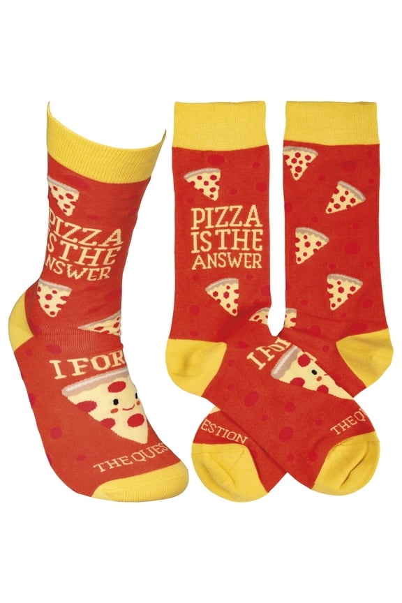 Socks - Pizza Is The Answer I Forgot The Question