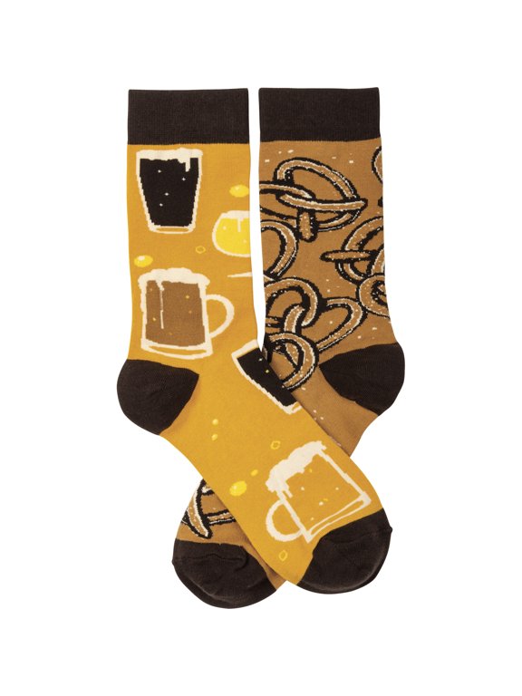 Socks - Socks - Beer & Pretzels, One Size Fits Most