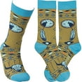 thumbnail image 1 of Primitives by Kathy Socks Unisex Adult - Aztec Indian Theme with Wolf, 1 of 1