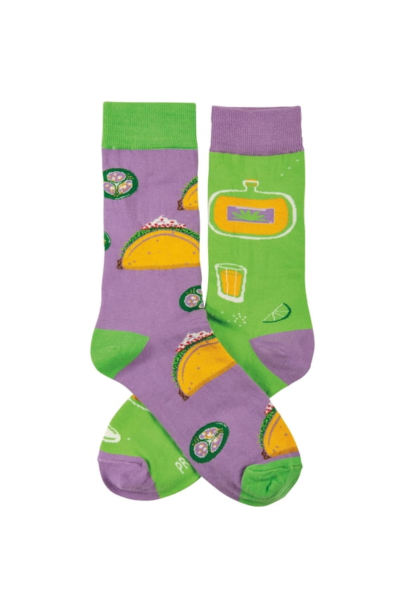 113074 Tacos and Tequila Socks