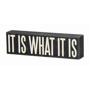 Primitives by Kathy Wood Box Sign, 10.5-Inch by 3-Inch, What it is