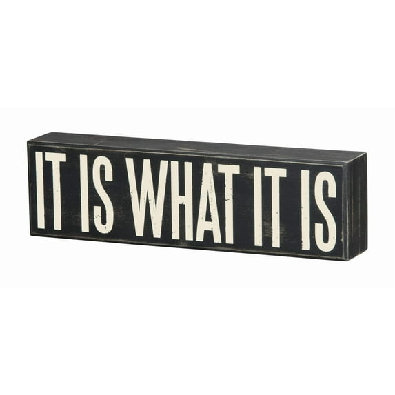 Primitives by Kathy Wood Box Sign, 10.5-Inch by 3-Inch, What it is