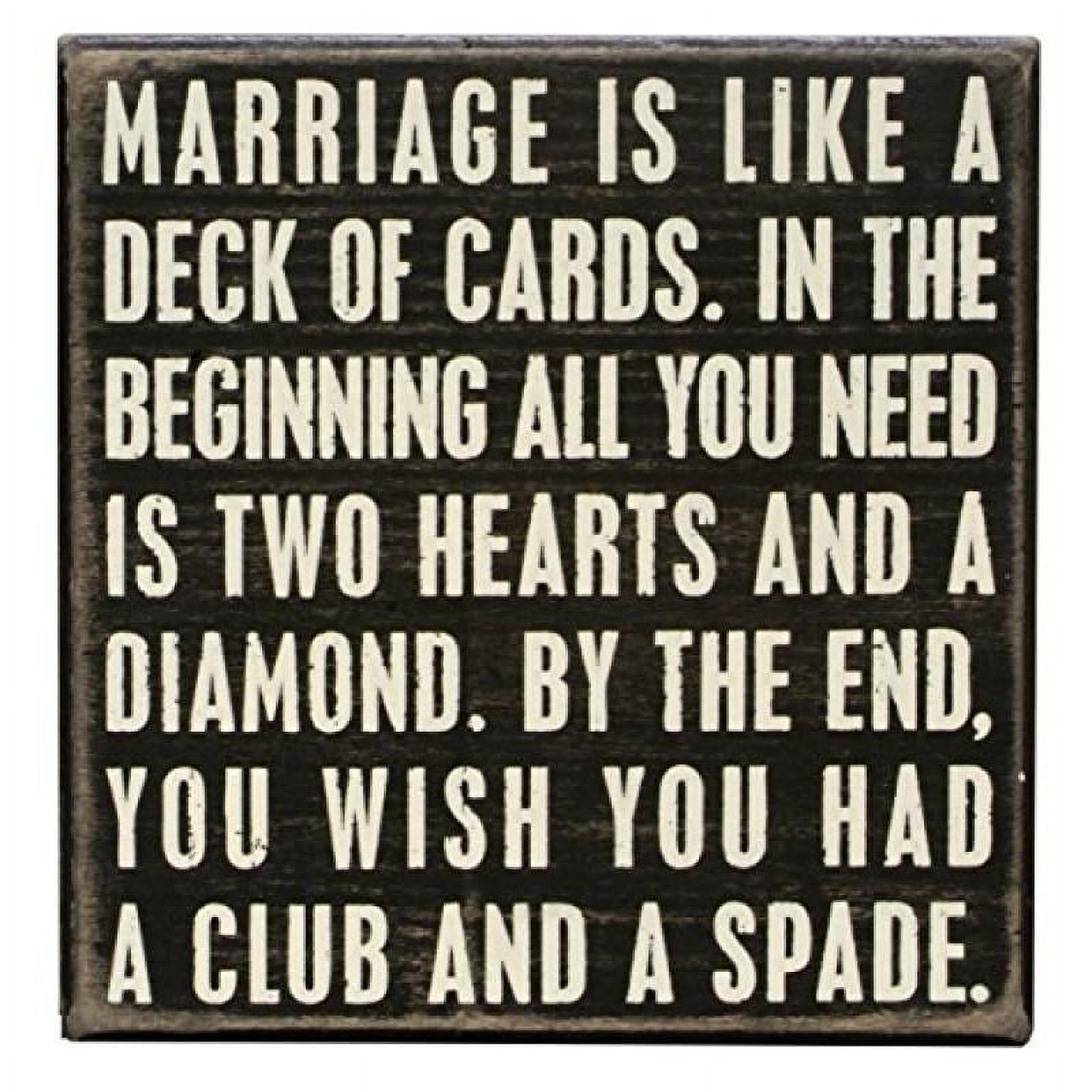 Vintage Black and White Wooden Box Sign