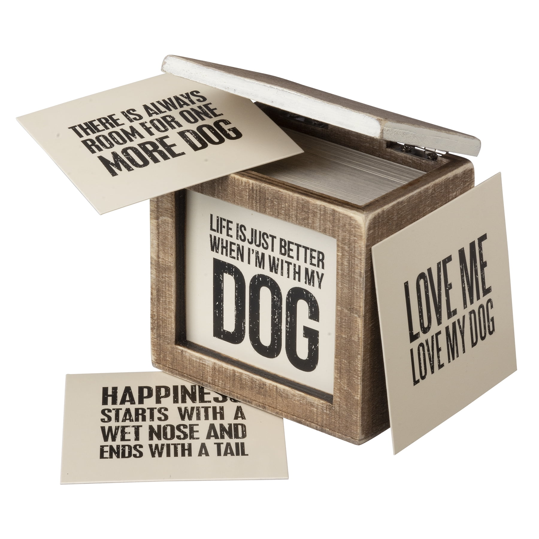 Aazon.co: Priitives By Kathy Classic Black And White Hoe Décor Hinged Box, Words Of Wisdo
