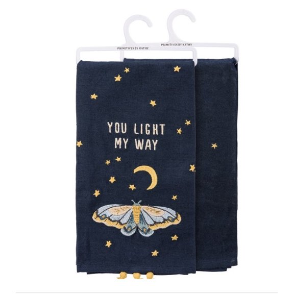 Primitives by Kathy You Light My Way Dish Towel
