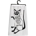 thumbnail image 1 of Primitves By Kathy Tea Towel - If Cats Could Talk, They Wouldn't, 1 of 2