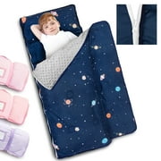 Primlect Toddler Nap Mat, Detachable Blanket & Removable Pillow, for Daycare, Camping and Travel