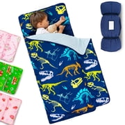 Primlect Nap Mat, 55" x 22", Portable Sleeping Bag with Removable Pillow, Easy to Roll & Store