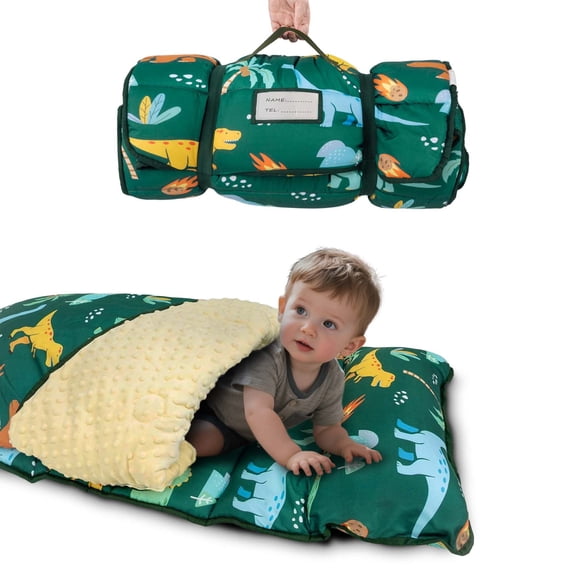 Primlect Nap Mat, 55" x 22" x 2", Thickened Sleeping Bags with Removable Pillow, for Daycare