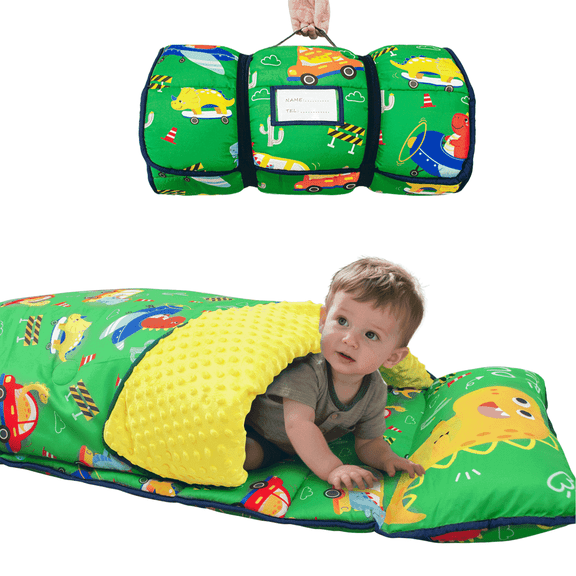 Primlect Nap Mat, 55" x 22" x 2", Thickened Sleeping Bags with Removable Pillow, for Daycare