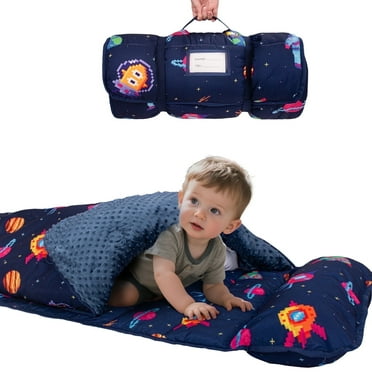 Primlect Nap Mat, 55" x 22", Lightweight Sleeping Bags with Removable Pillow, for Summer and Daycare