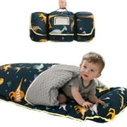 Primlect Nap Mat, 55" x 22" x 2", Thickened Sleeping Bags with Removable Pillow, for Daycare