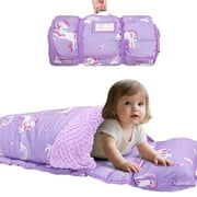 Primlect Nap Mat, 55" x 22" x 2", Thickened Sleeping Bags with Removable Pillow, for Daycare