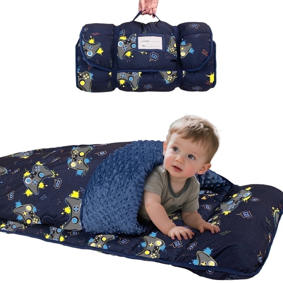 Primlect Nap Mat, 55" x 22" x 2", Thickened Sleeping Bags with Removable Pillow, for Daycare