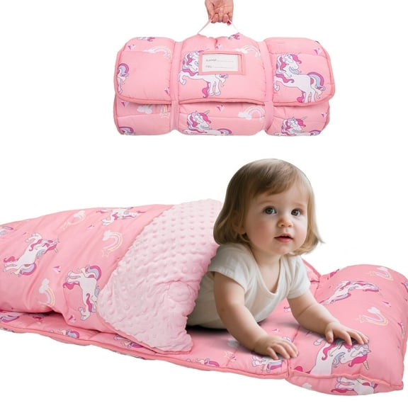 Primlect Nap Mat, 55" x 22" x 2", Thickened Sleeping Bags with Removable Pillow, for Daycare