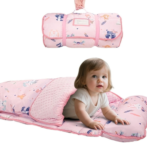 Primlect Nap Mat, 55" x 22" x 2", Thickened Sleeping Bags with Removable Pillow, for Daycare