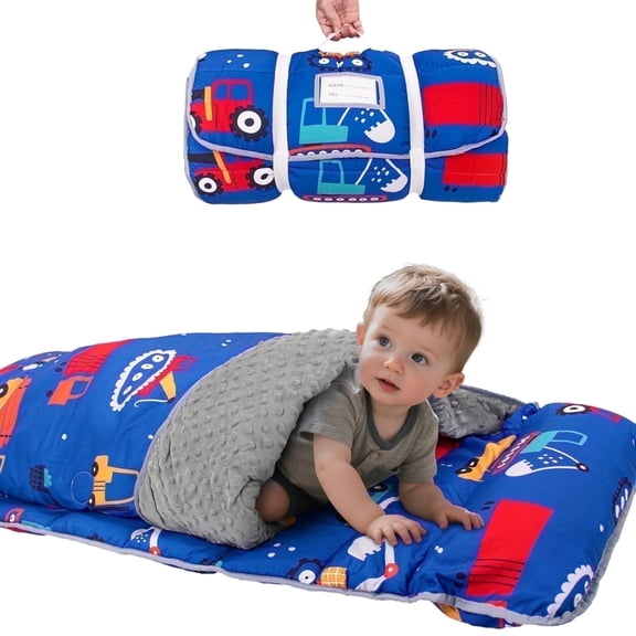 Primlect Nap Mat, 55" x 22" x 2", Thickened Sleeping Bags with Removable Pillow, for Daycare