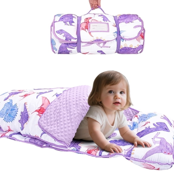 Primlect Nap Mat, 55" x 22" x 2", Thickened Sleeping Bags with Removable Pillow, for Daycare