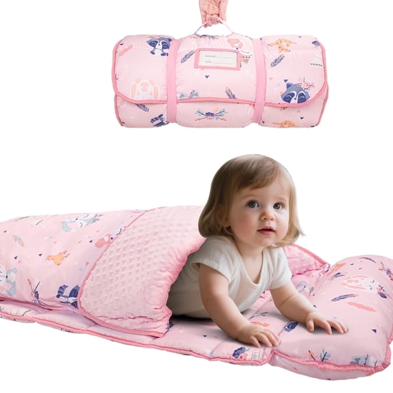 Primlect Nap Mat, 55" x 22" x 2", Thickened Sleeping Bags with Removable Pillow, for Daycare
