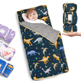 thumbnail image 1 of Primlect Nap Mat, 45" x 22" , Ultra Soft Rolled Sleeping Bags with Removable Pillow, for Daycare, 1 of 6