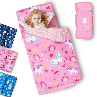 Primlect Nap Mat, 55" x 22", Extra Large Sleeping Bags with Removable Pillow, for Daycare