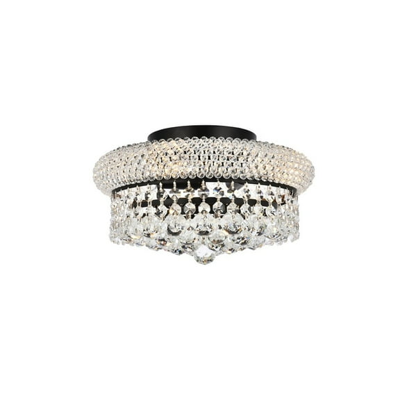 Primo 14 inch black flush mount